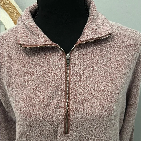 Nine Britton Dusty Rose Quarter-Zip Sweatshirt Stitch Fix - Picture 3 of 5